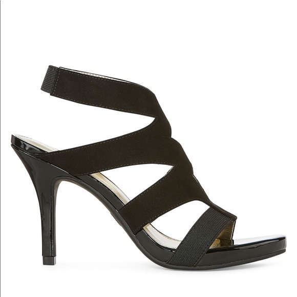 Strappy Heel Open Toe Stiletto Black - Picture 4 of 8